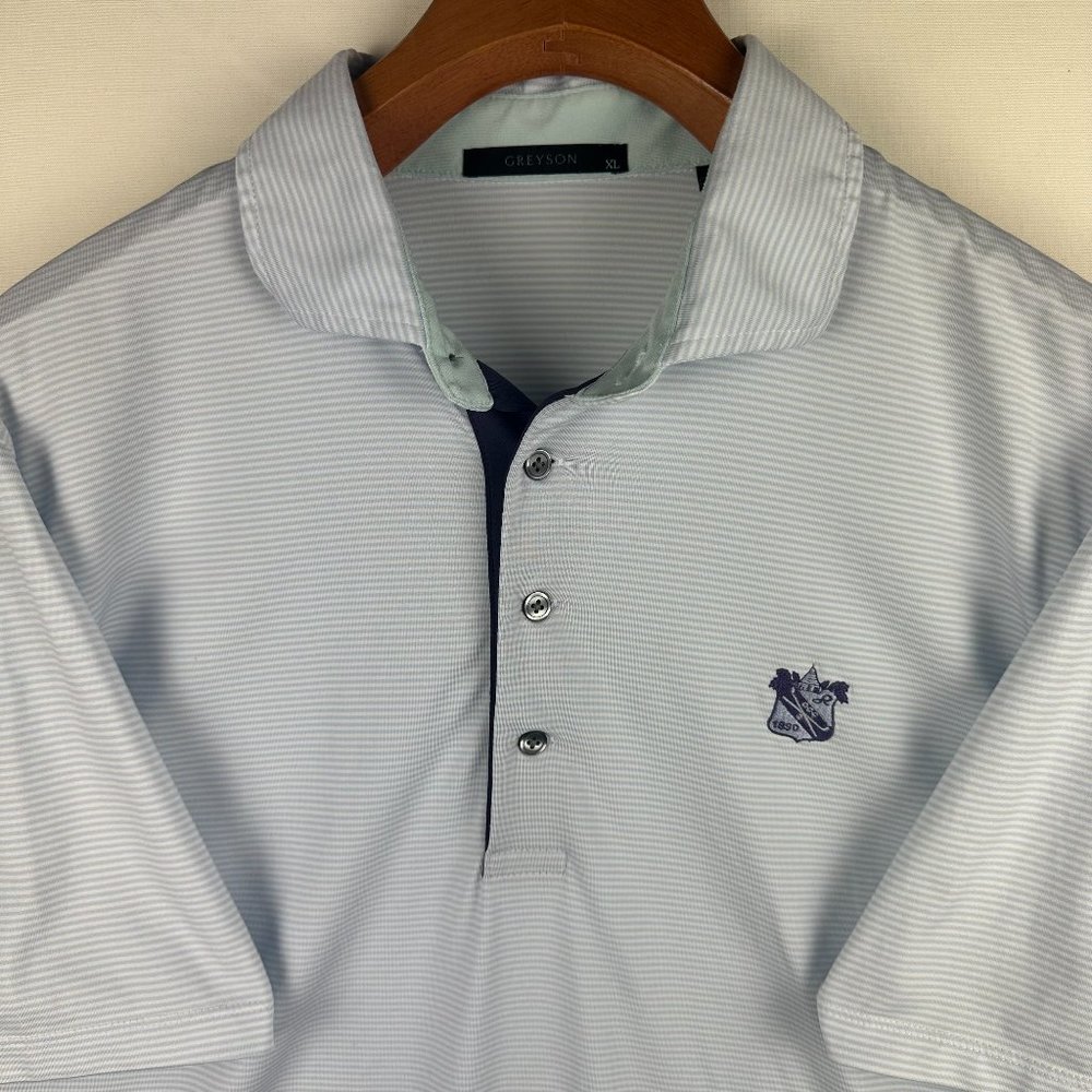 Greyson Men's Size XL Performance Golf Polo Shirt Casual Short Sleeve Collared